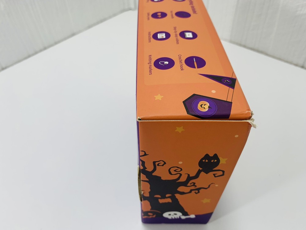 Halloween Crochet Kit Complete Includes Yarn, Needle, Hook, Eyes, Stuffing