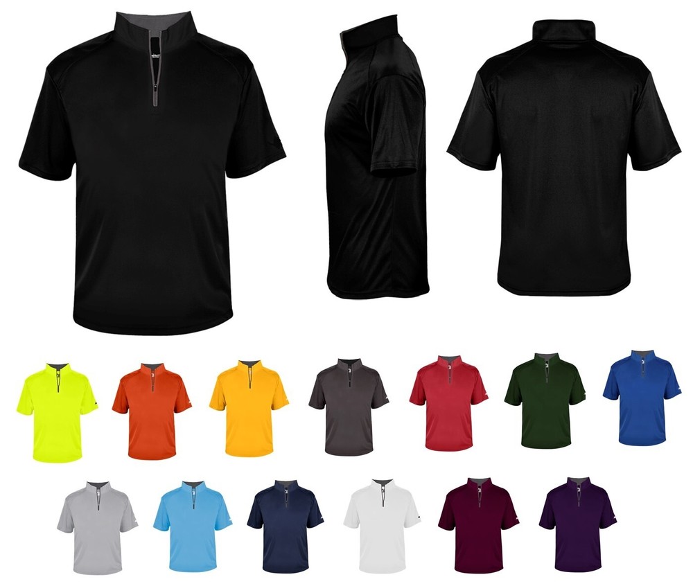 MEN'S PERFORMANCE 1/4 ZIP PULLOVER, SHORT SLEEVE, LIGHTWEIGHT, UNLINED, XS-4XL