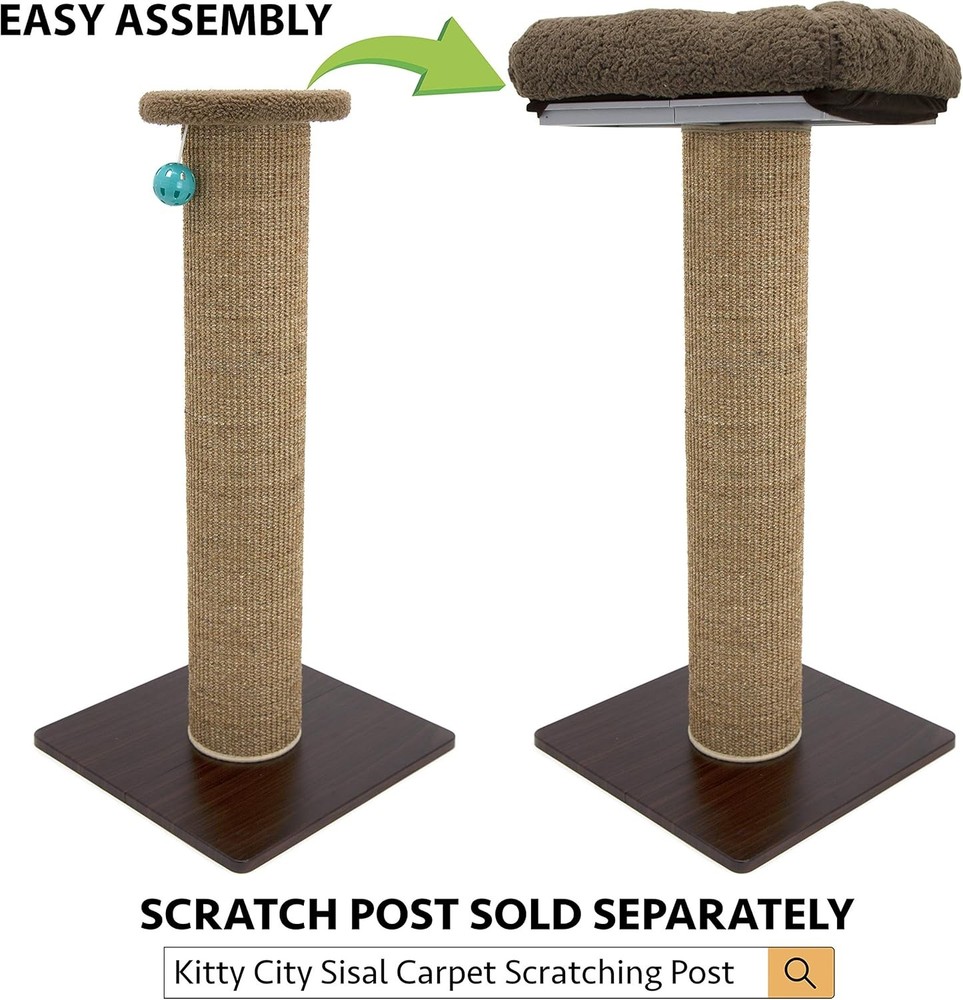 Sisal Post Scratcher Perch Platform Attachment Accessory Perch Platform Only)