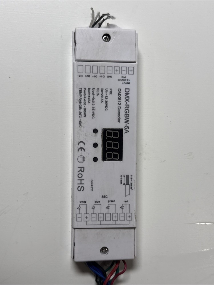 DMX-RGBW-5A DMX512 Decoder.
