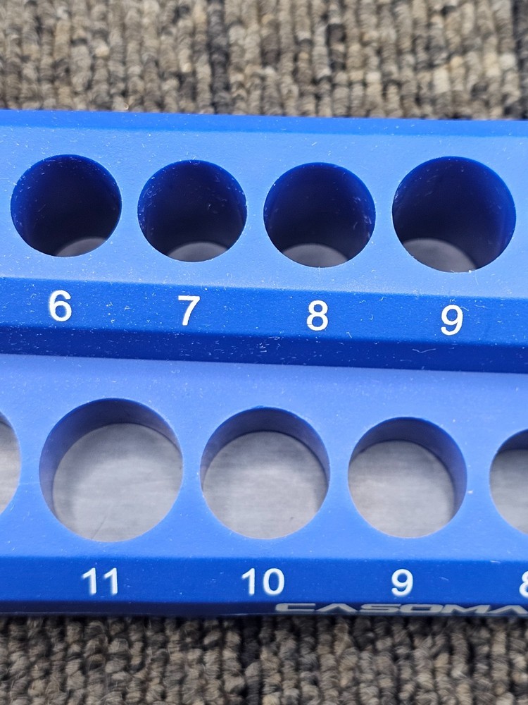 Casoman Magnetic Socket Holder Organizer Blue Replacement 4-14 Storage