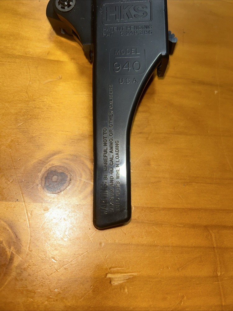 HKS 940 MAGAZINE SPEED LOADER, BLACK PLASTIC DOUBLE STACK, SIG P226, Hi-Power