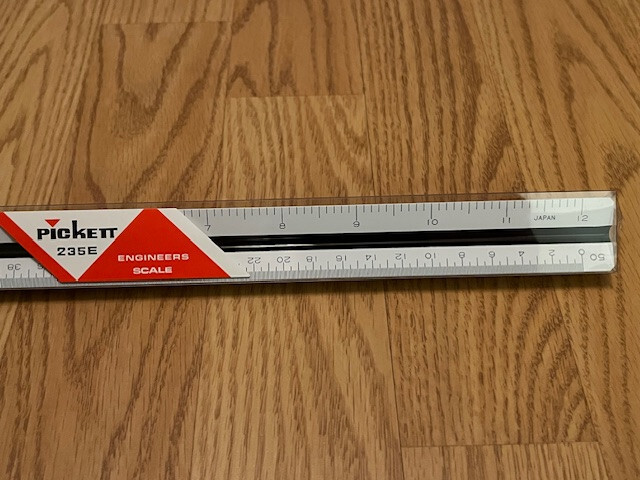 Pickett 235 E Engineers Triangle Scale Ruler