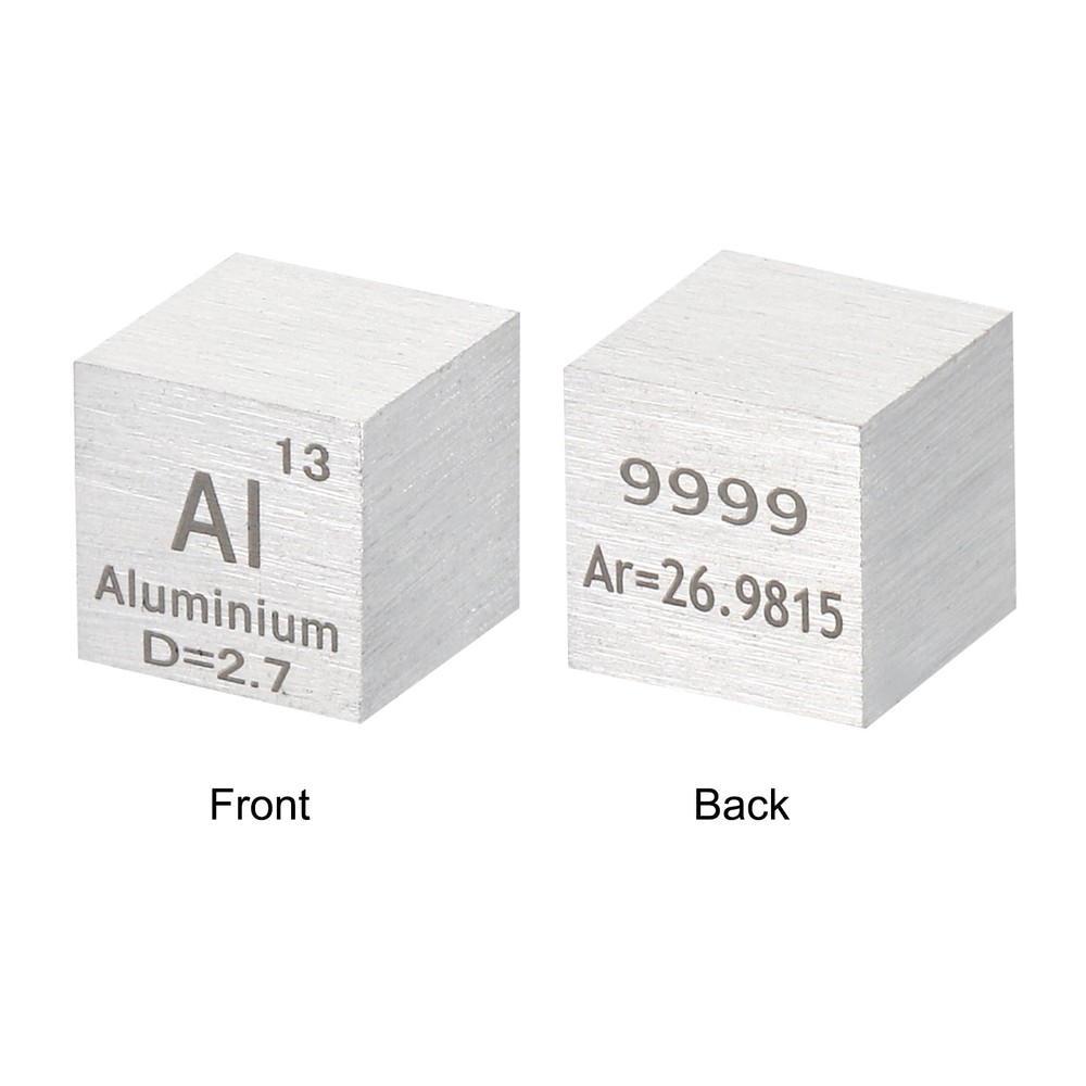 10 x Element Cube 10mm Density Cube High Density Element Metal Periodic Table