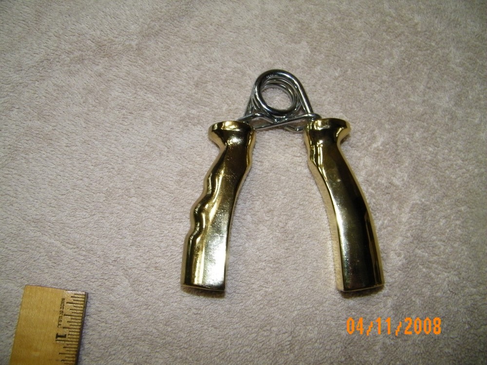 Brass Hand Grip Solid Brass Strength Exerciser