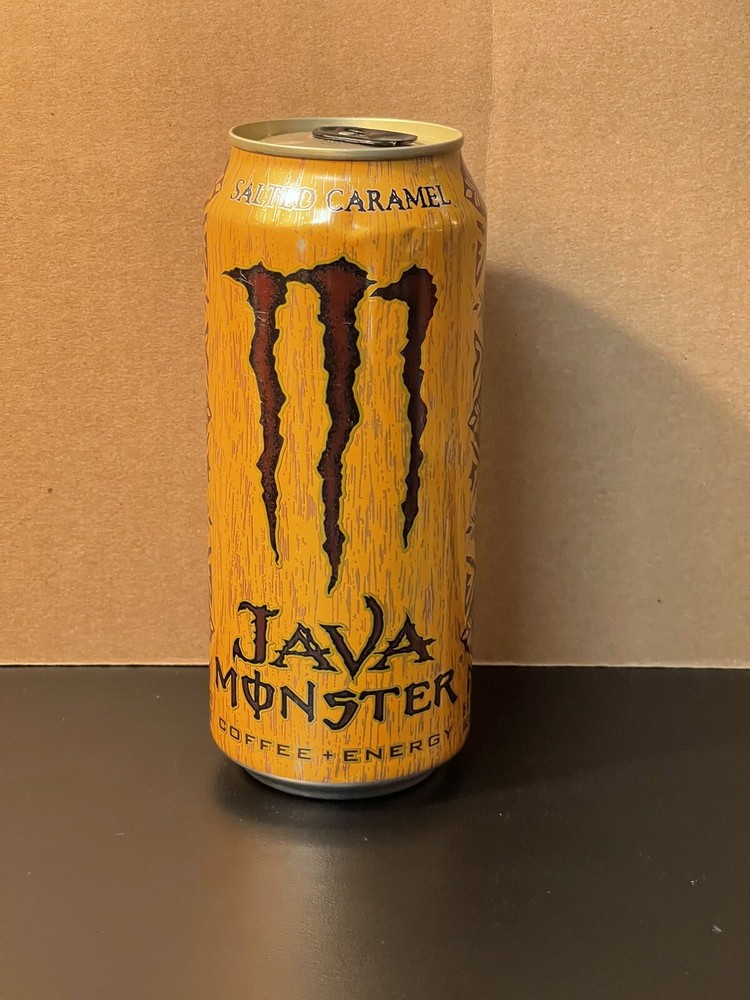 Monster Energy Java Salted Caramel Full 15oz Can Old 160mg Caffeine Version