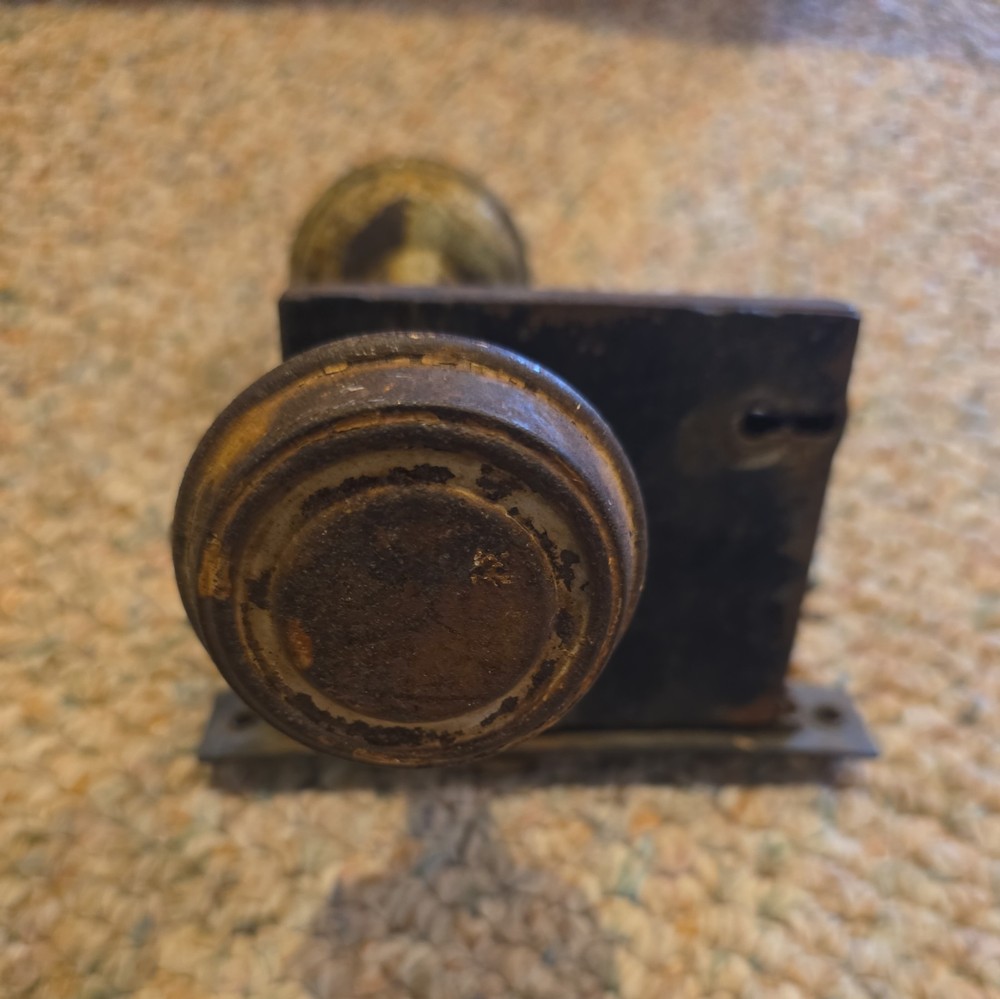 Vintage Door Knobs And Mechanism See Description