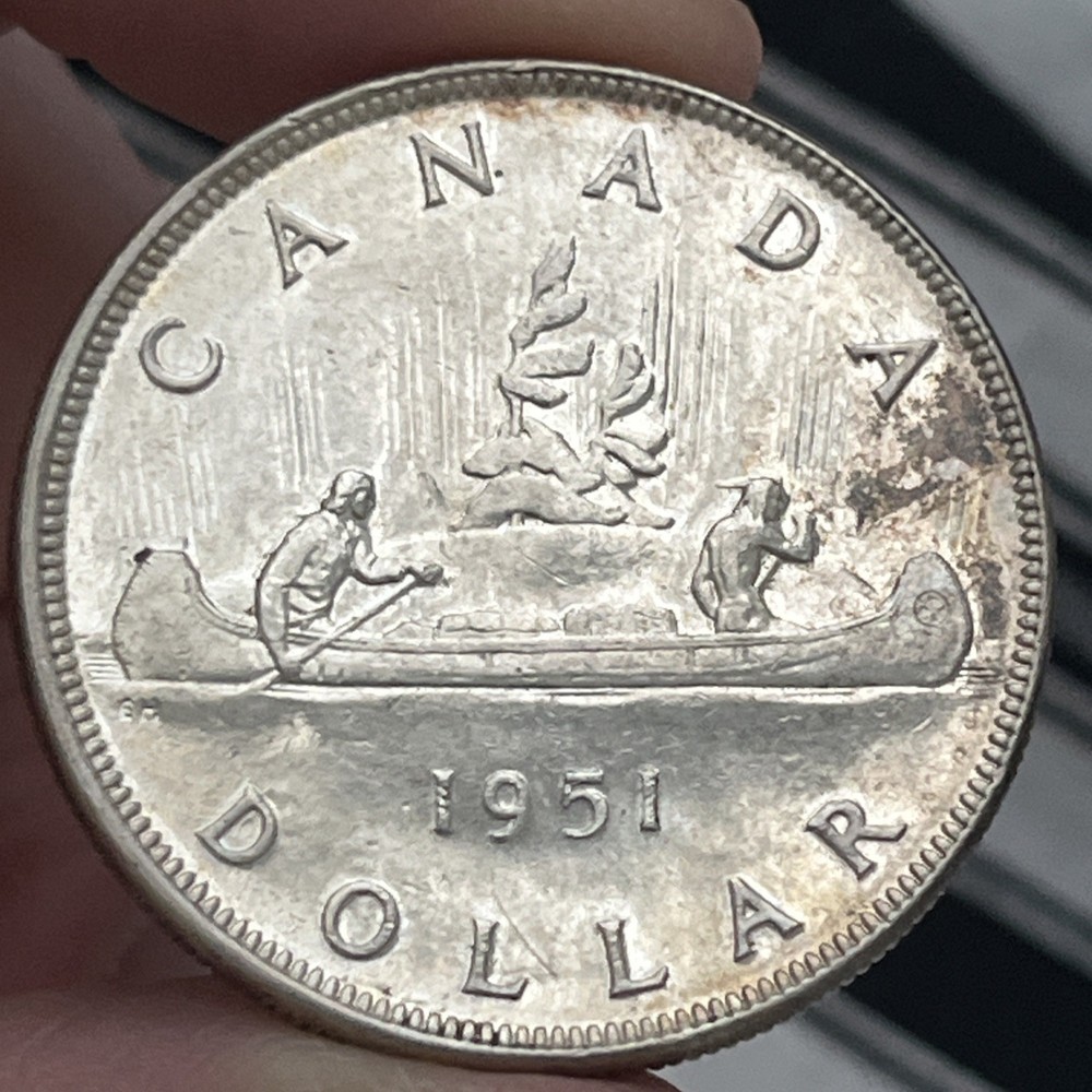 CANADA-1951 SILVER DOLLAR B16