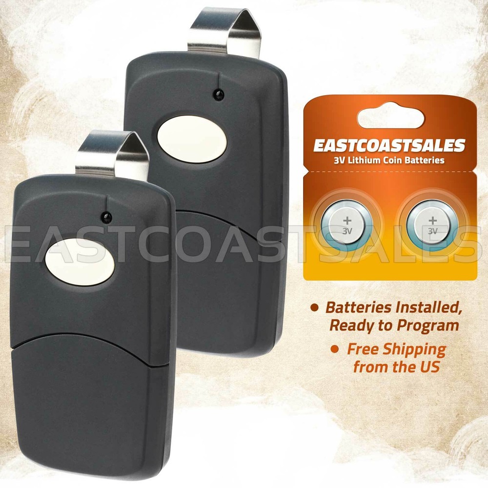 2x For 3089 Multi-Code Multicode 308911 Linear MCS308911 300mhz Remote Black