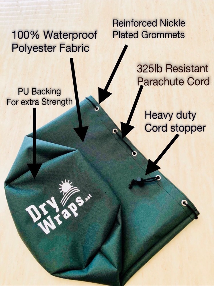 ORANGE Trimmer Engine Covers, Edger, Pole Saw, ORIGINAL DryWraps 100% Waterproof