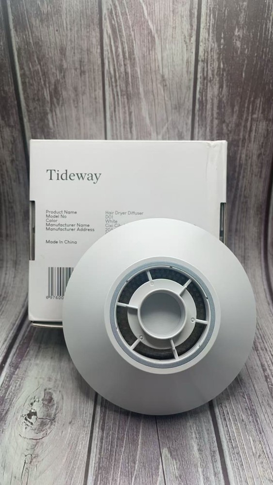 Tideway Hair Dryer Diffuser Attach D01 Replacement HEAD ONLY White