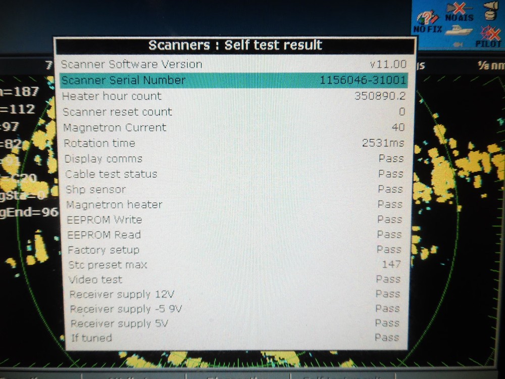 Raymarine 4kW Analog Open Array Radar *Pedestal ONLY* M92654-S Tested / Working!