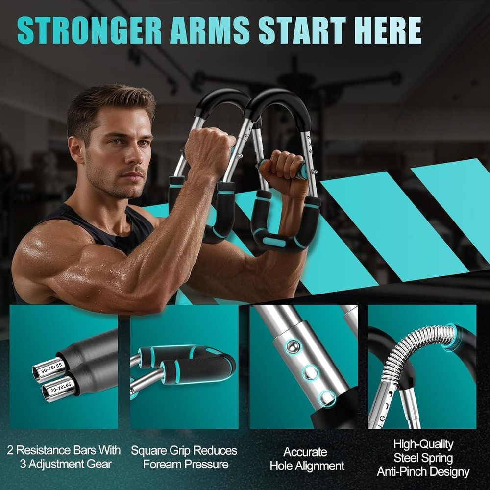 Compact & Lightweight Twister Arm Trainer - 100lb Max for Effective Workouts