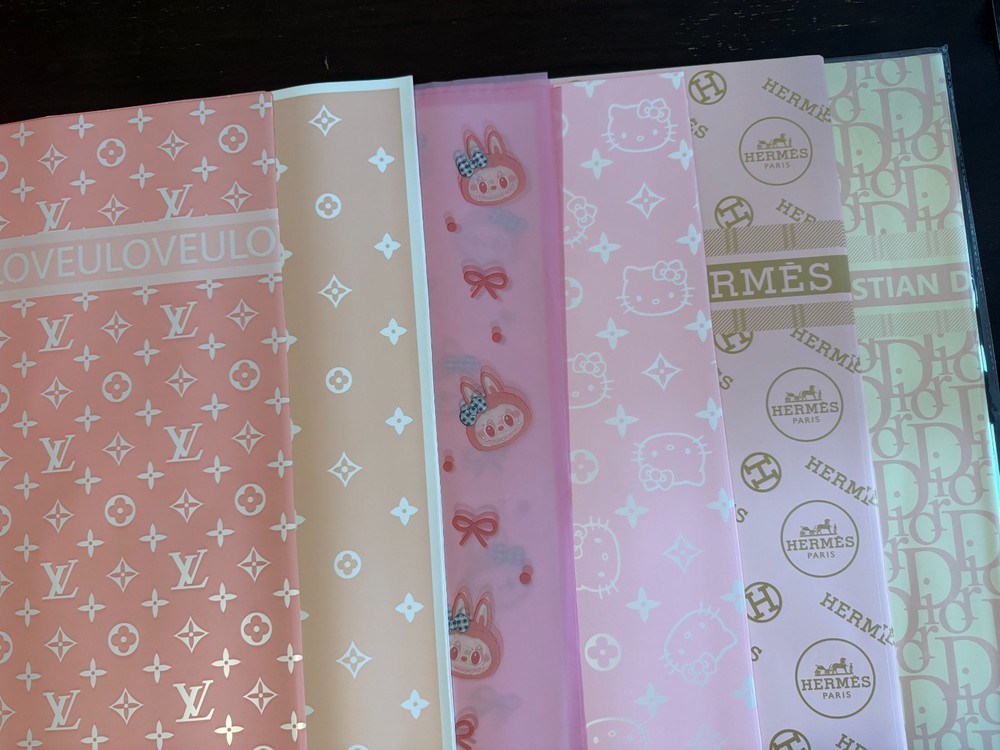Wrapping Paper Bundle -30 Sheets '' 6 Designs , 5 Each'' Korean