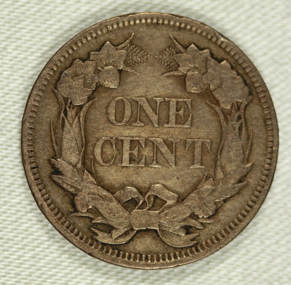 1857 1c. Flying Eagle. Extra Fine Details.