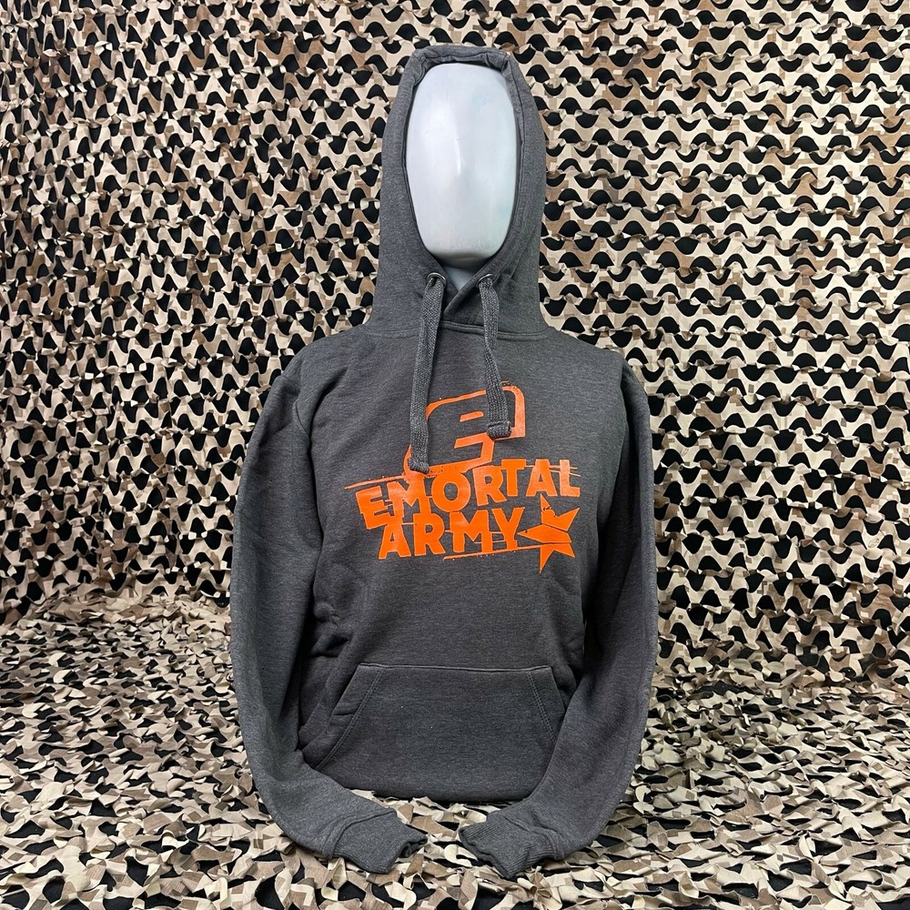 NEW Planet Eclipse Emortal Army Hooded Sweatshirt - Charcoal - Medium