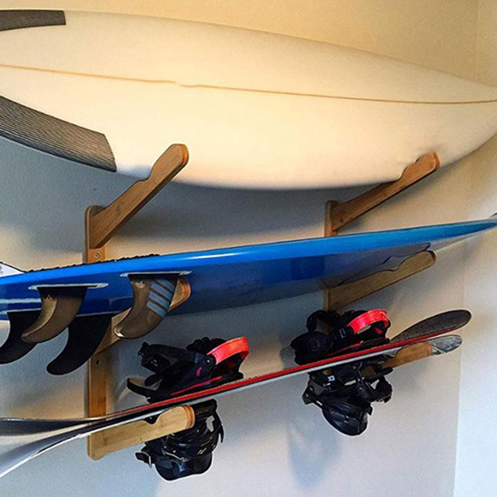 Wall Mounted Surfboard Rack Organizer Premium Hanging Sturdy Versatile