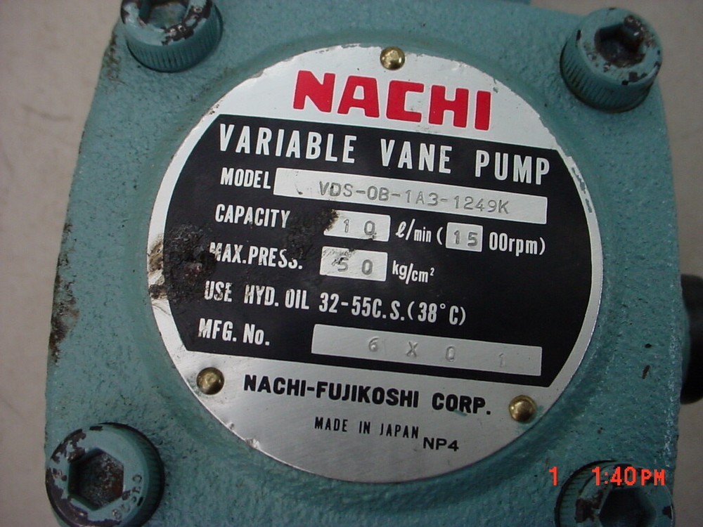 NACHI VDS-0B-1A3-1249K Variable Vane Pump