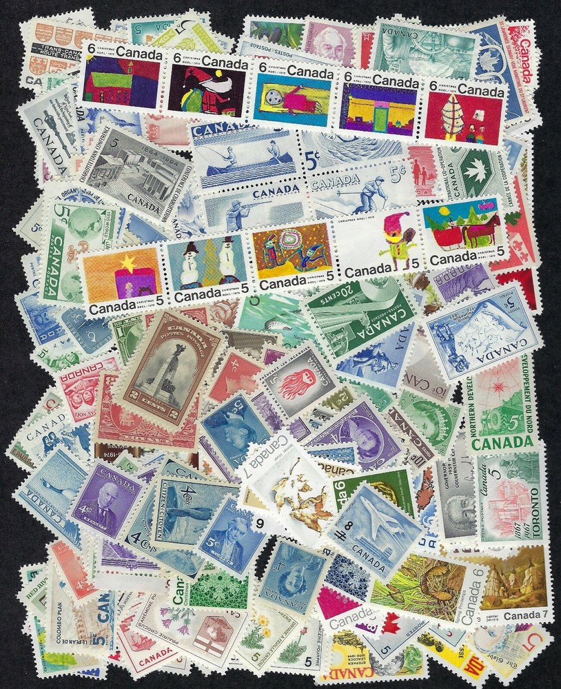 Canada 180 Different Unused Pre-1973 Issues