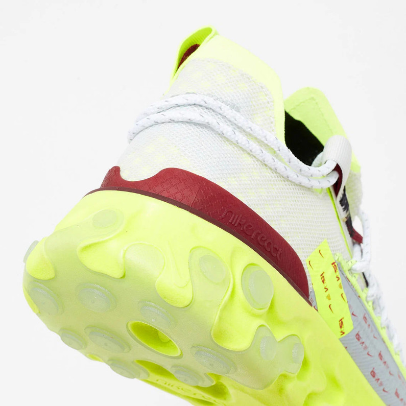 Nike React ISPA Platinum Volt Reflective Running Casual Sneakers