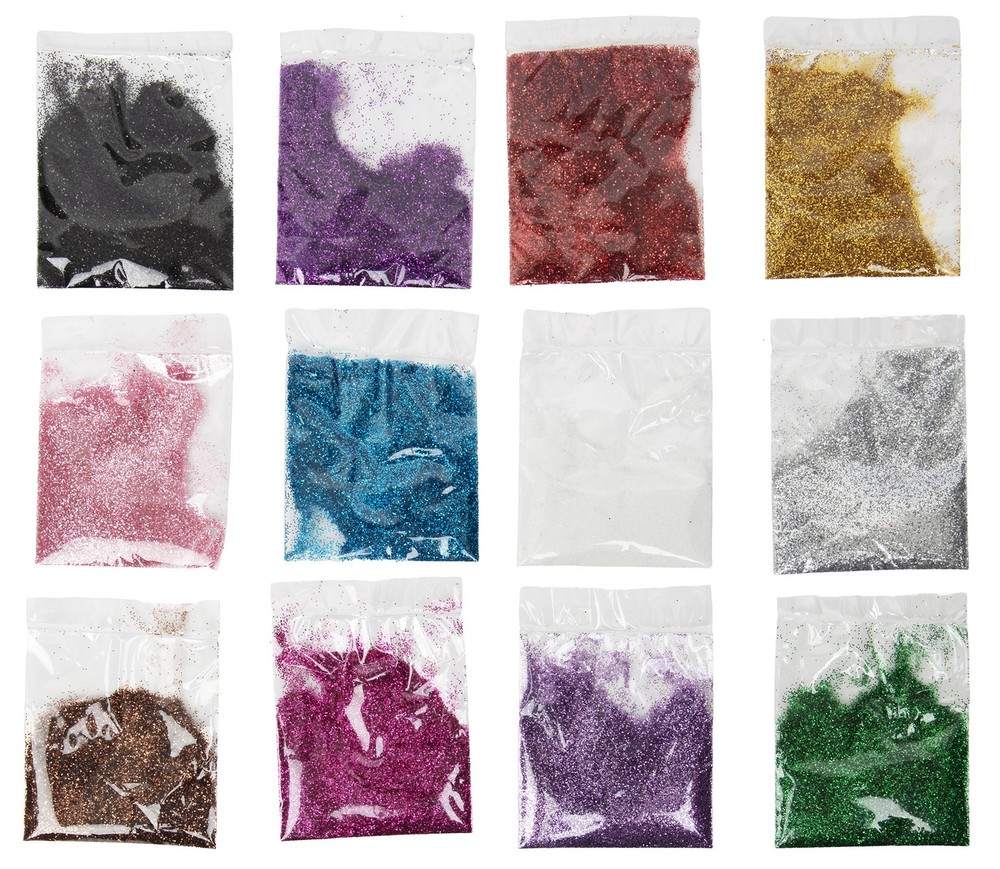 CousinDIY Glitter 12/Pkg-Rainbow