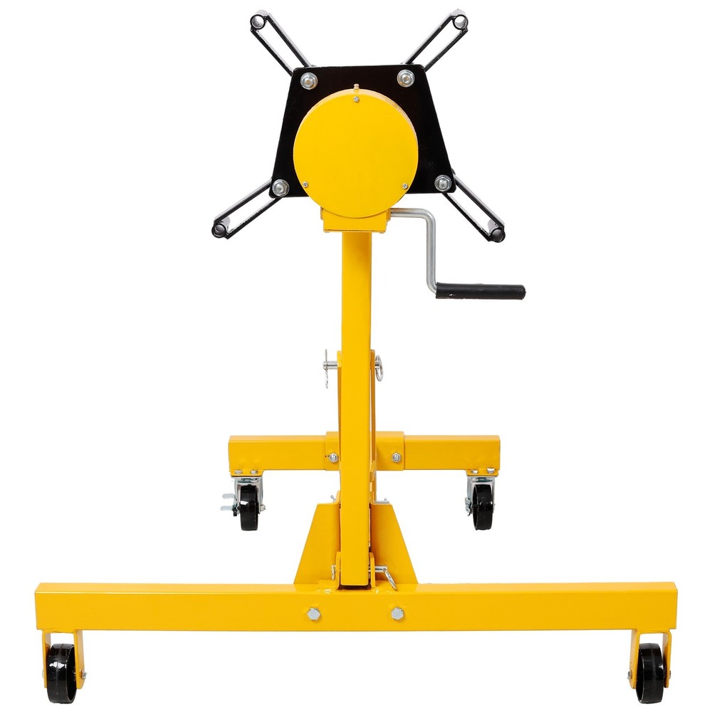 1000lbs Folding Engine Stand - 360° Rotating Head, Yellow