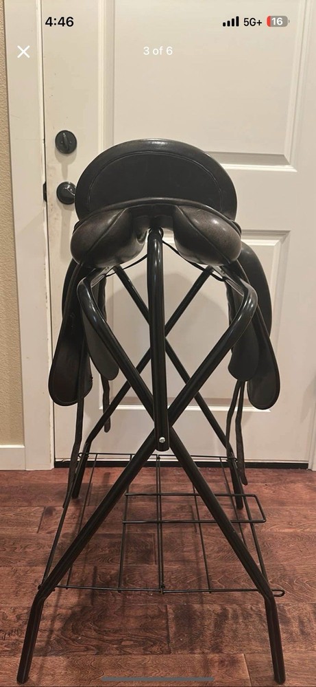 County Fusion Saddle 17.5 Medium Spring tree Black Leather