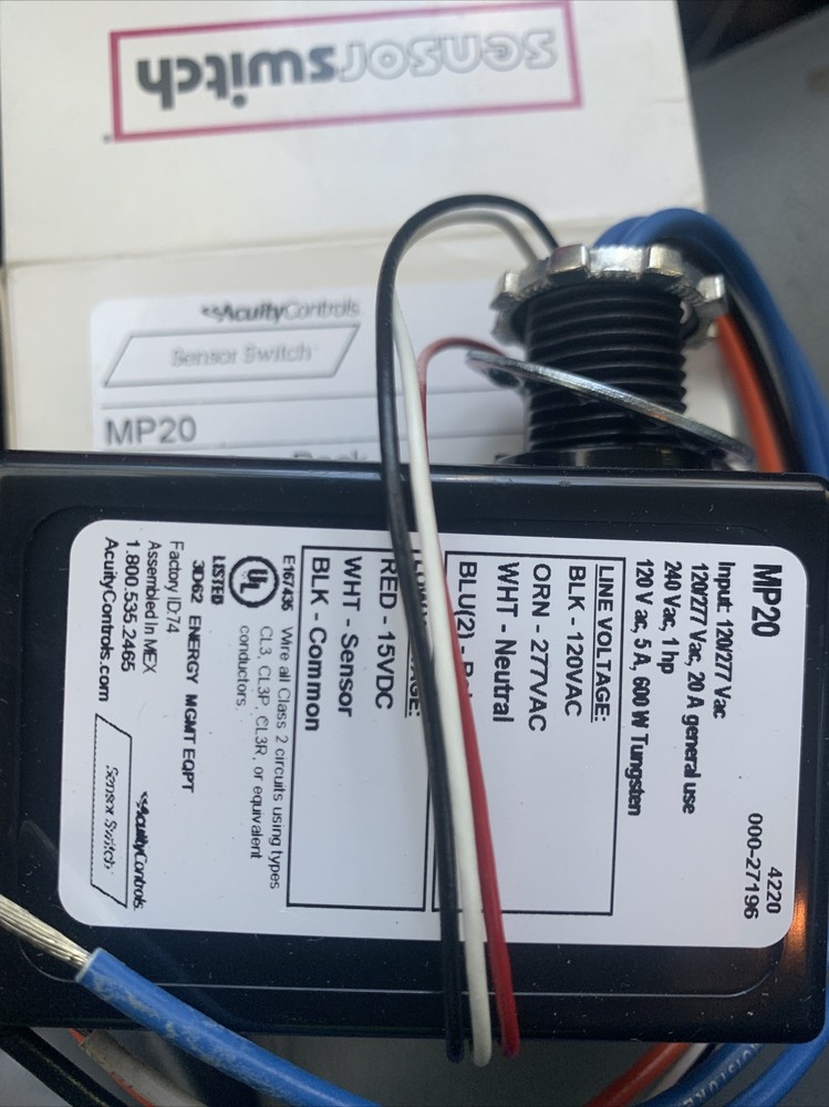 Sensor Switch MP20 Motion Detector - Black