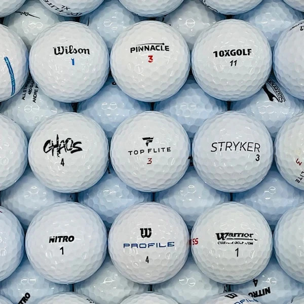 Assorted Storeline Mix MINT AAAAA White Golf Balls - 36 Pack