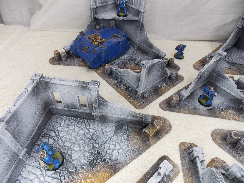 WARGAMING TERRAIN PAINTED, MEGA BUNDLE SET OF 10 PIECES
