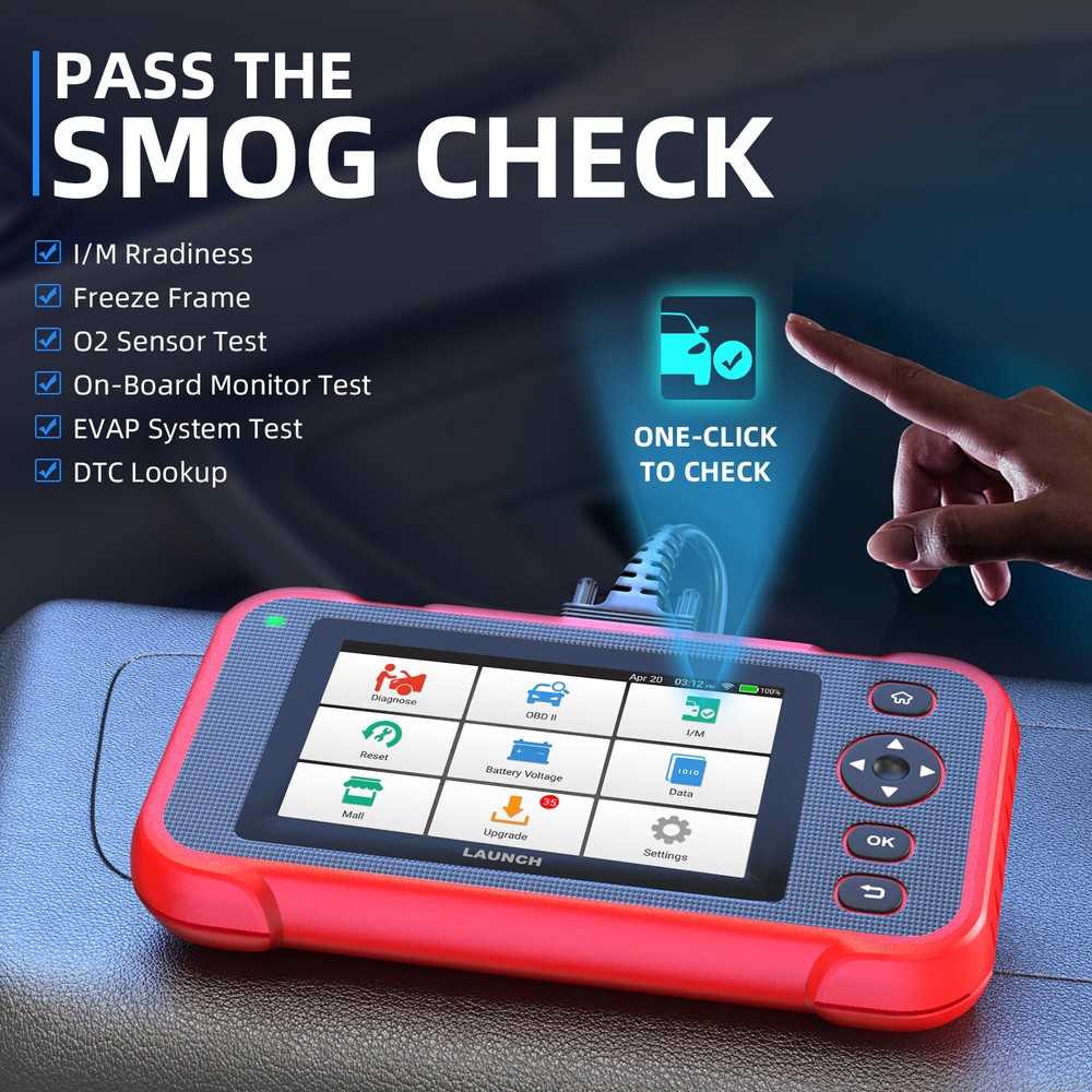 Automotive Code Reader OBD2 Scanner ABS SRS Engine Transmission Diagnostic Tool