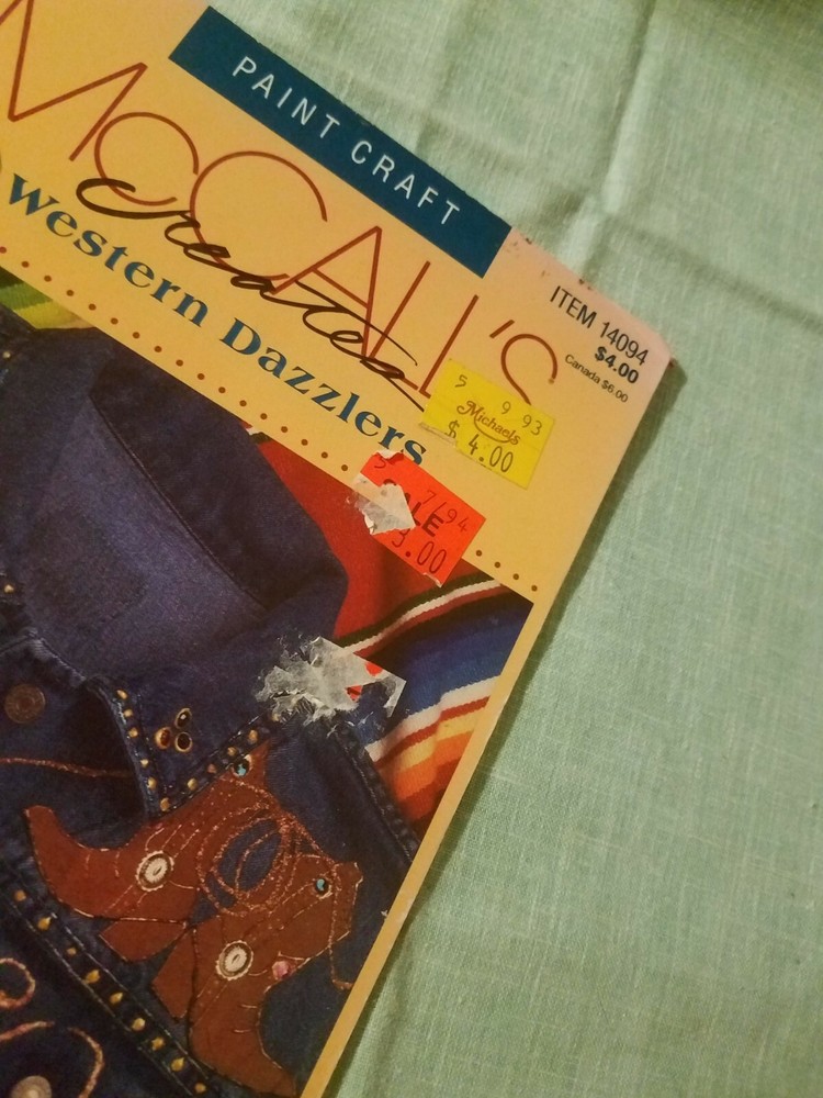 McCall's Creates Western Dazzler Paint Craft Hat,Boot Pattern