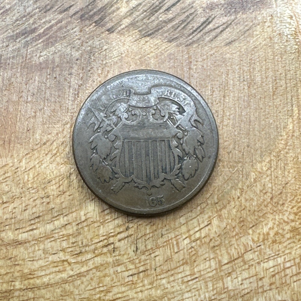 1865 Two Cent Piece #7214