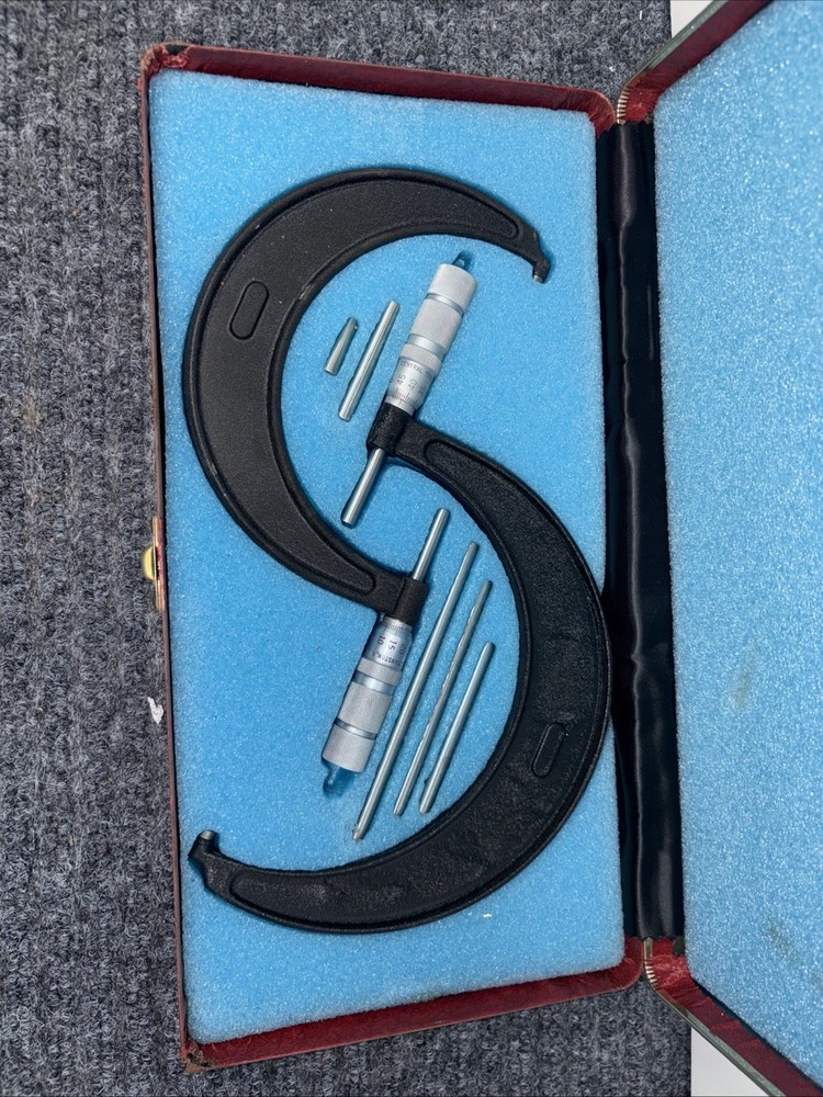 Central Tool Company Micrometer 11 Piece Set Red Case