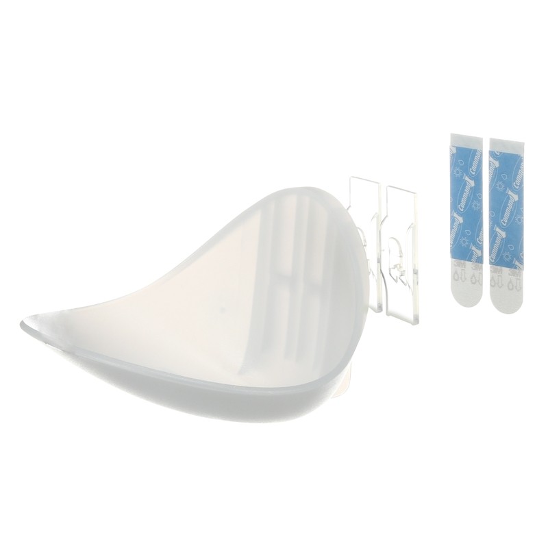 Command BATH14-ES Damage-Free Hanging Soap Dish Clear Plastic
