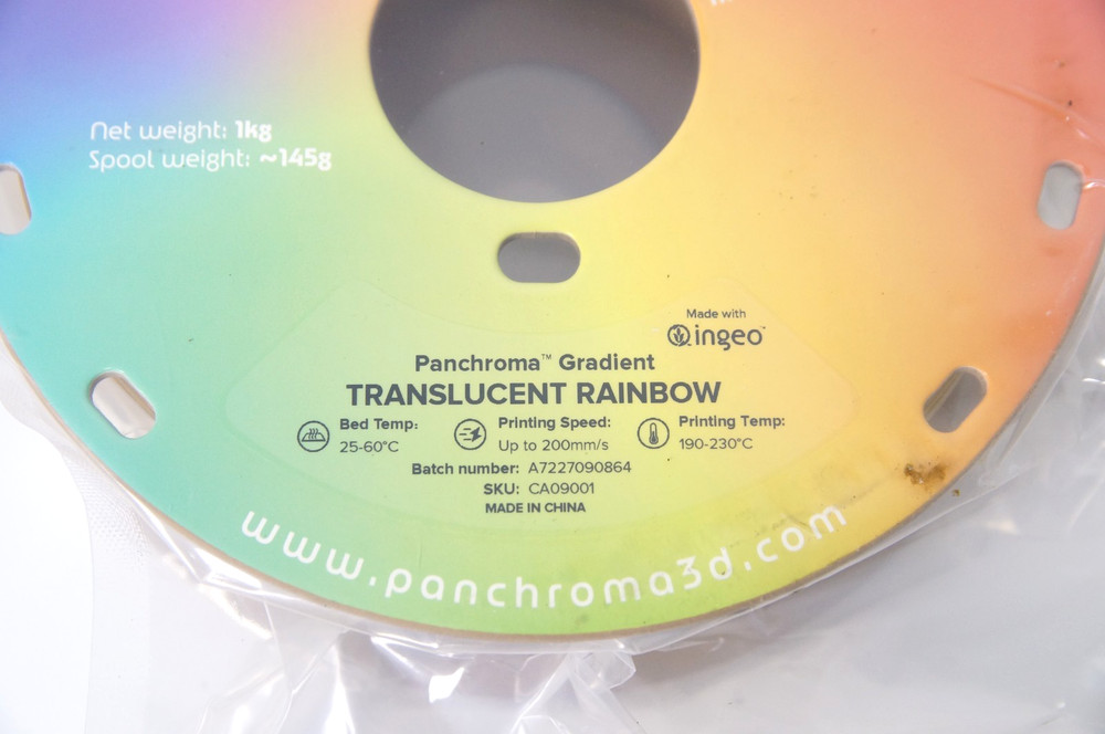 Panchroma Gradient Translucent Rainbow Filament 2lb 9oz