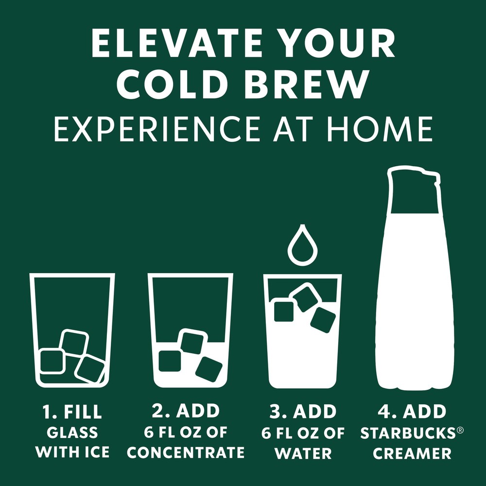 Starbucks Cold Brew Coffee Concentrate Caramel Dolce
