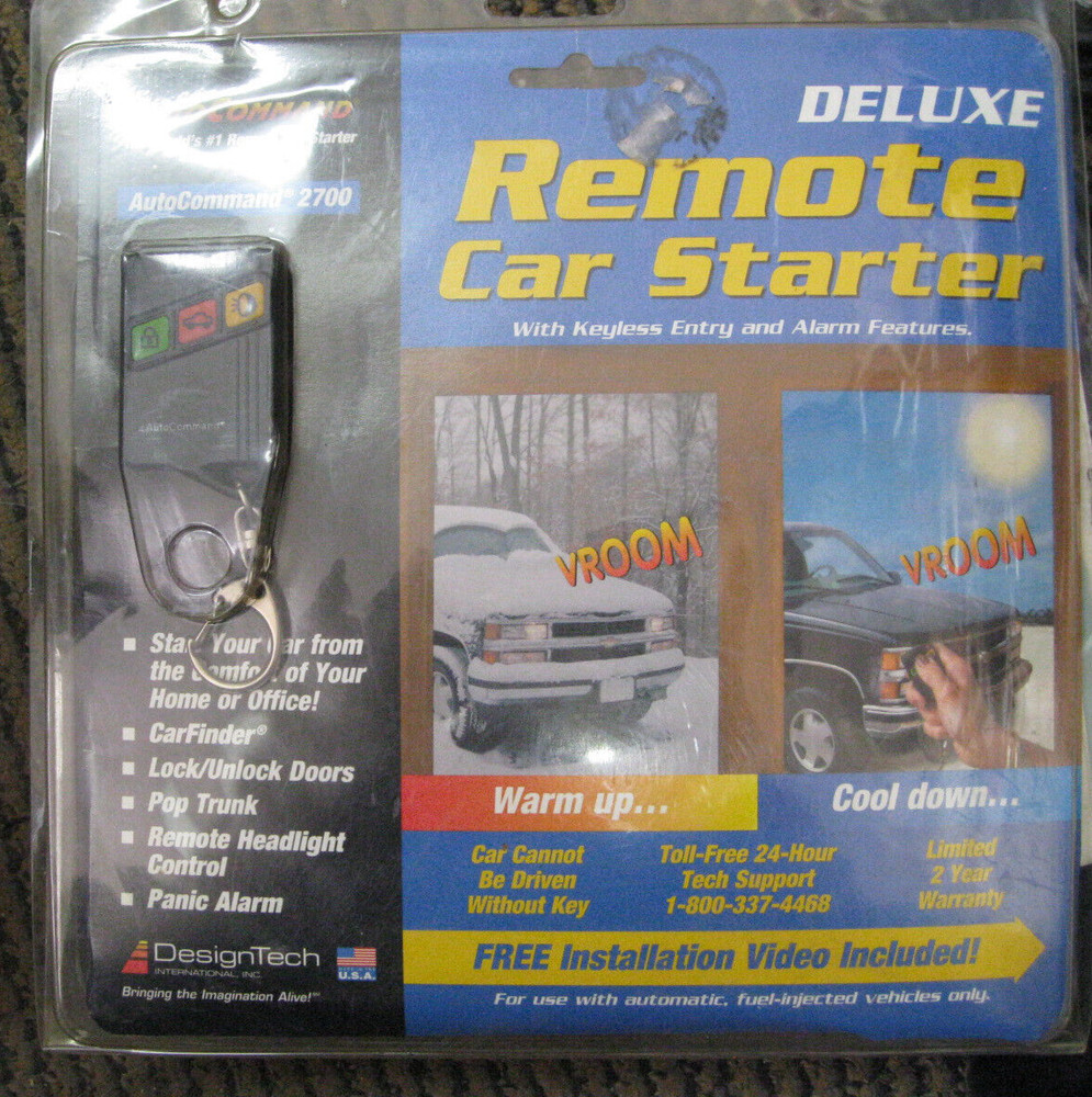 Remote Start Design Tech Auto Command 2700 Remote Control Car Starter 20927