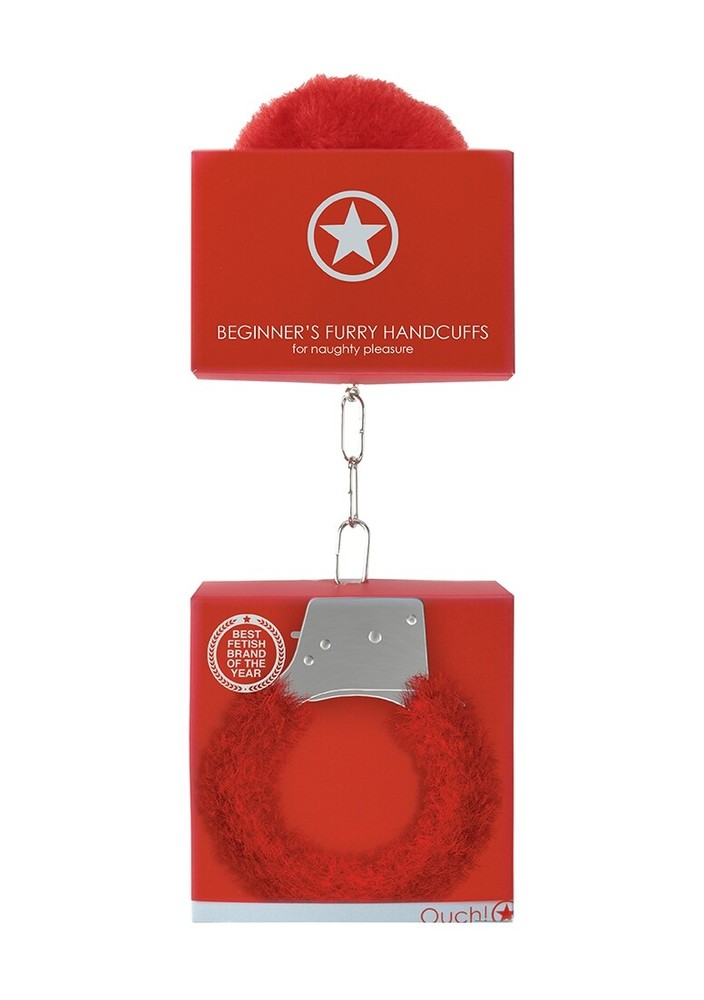 Beginner's Handcuffs Furry - Red