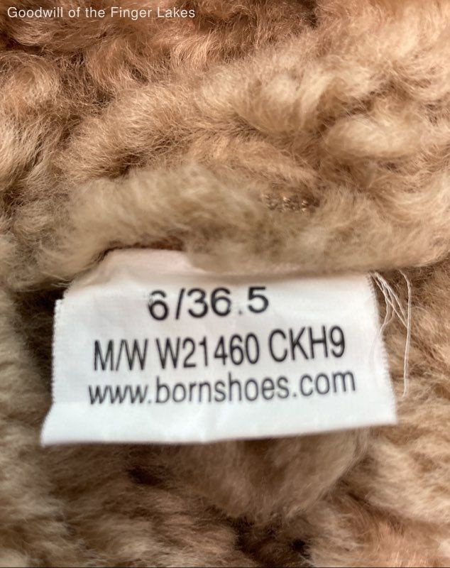 Born Brown Leather Shearling Tall Boots - Size 6