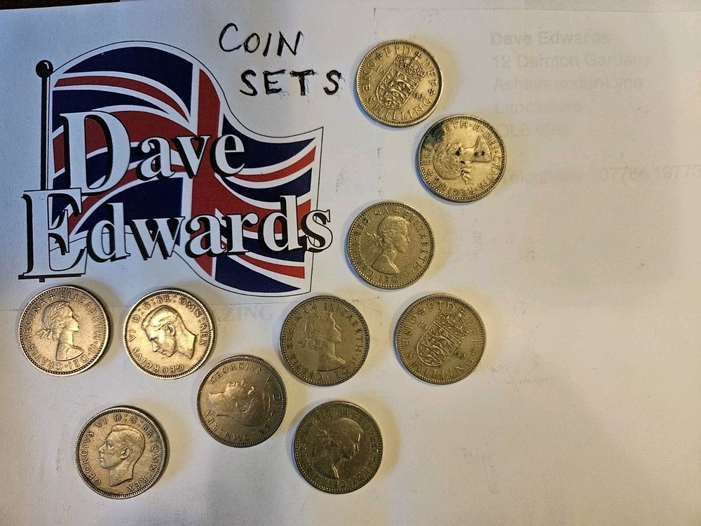 Pre decimal British coin sets