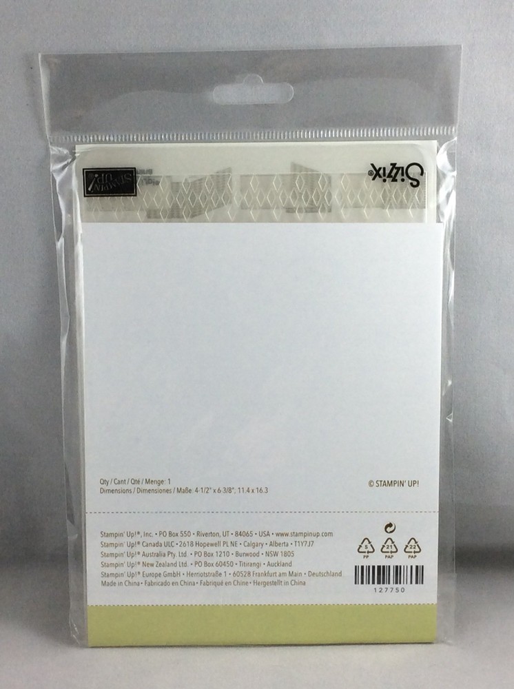 ARGYLE EMBOSSING FOLDER New Stampin Up