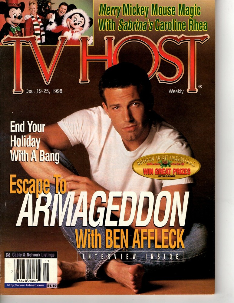 TV HOST DEC. 12TH 1998 - BEN AFFLEK - COVER