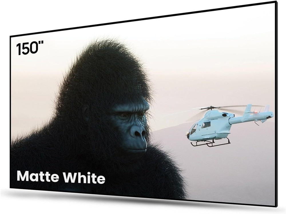 AWOL VISION Wall Mount Projector Screen 100'',120'',135'',150'',Fixed Frame