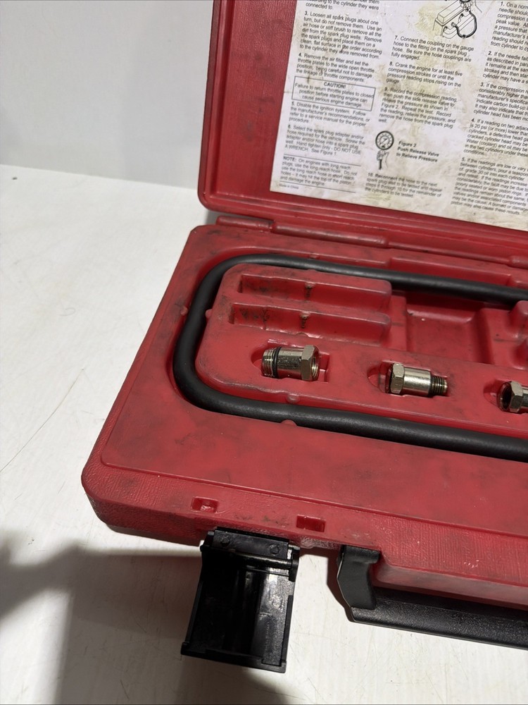Mac Tools Compression Tester Gauge CT70 Missing Two Hoses in Box