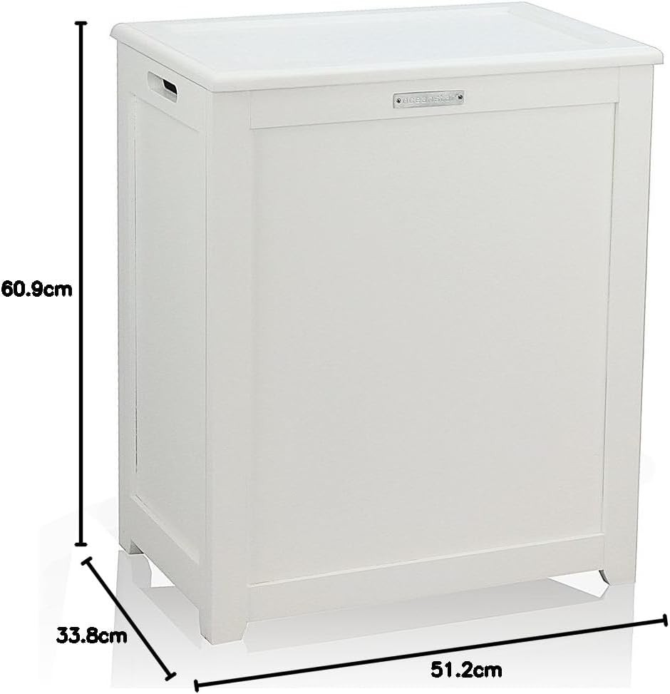 RH5513WHITE Storage Laundry Hamper White