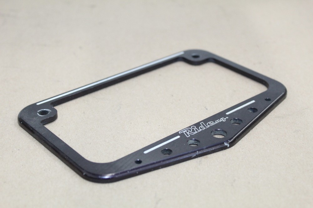 RIDEng. Motorcycle License Plate Frame Custom Made - Metal Plate