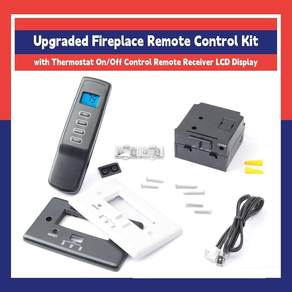 Upgraded Fireplace Remote Control Kit Replacement for Skytech and Other Brands