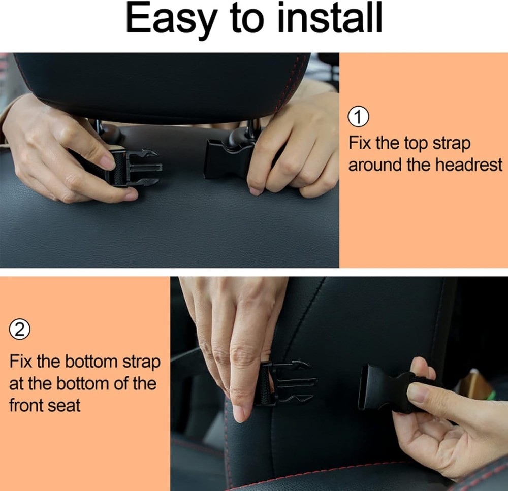 Universal Tactical Seat ​Back Organizer Vehicle Molle Panel Black