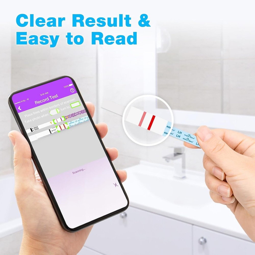 Easy@Home Ovulation Test Strips (50-Pack), FSA Eligible Ovulation Predictor Kit,